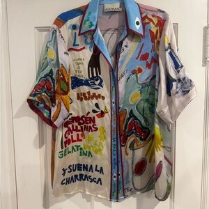 Alemais Multicolor Artistic Button Down Shirt